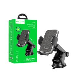 Hoco Car Phone Holder CA95 Polaris for Dashboard/Windshield Black Hoco Car Phone Holder CA95 Polaris for Dashboard/Windshield Black