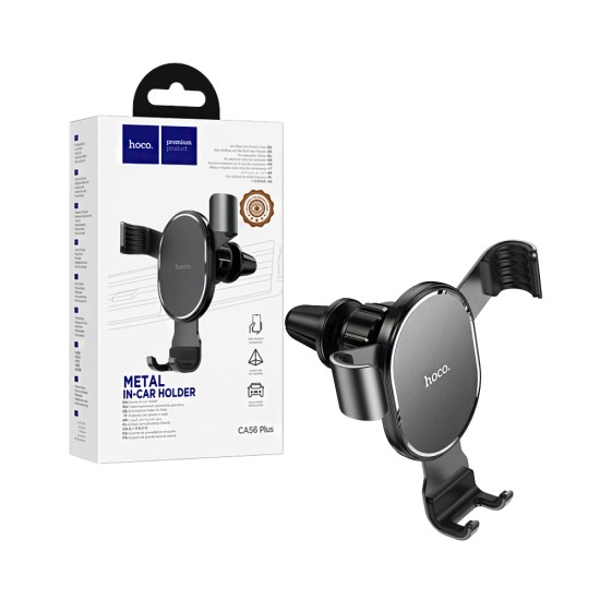 Suporte de Telefone para Carro Hoco CA56 Plus Armor para Saída de AR Preto