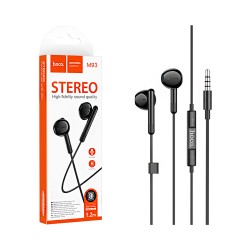Hoco Universal Wired Earphones M93 with Microphone 3.5mm 1.2m Black Hoco Universal Wired Earphones M93 with Microphone 3.5mm 1.2m Black