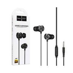 Hoco Universal Wired Earphones M96 Platinum with Microphone 3.5mm 1.2m Deep Black Hoco Universal Wired Earphones M96 Platinum with Microphone 3.5mm 1.2m Deep Black