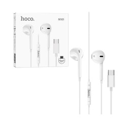 Hoco Digital Wired Earphones M101 Crystal Joy with Mic Type-C 1.2m White Hoco Digital Wired Earphones M101 Crystal Joy with Mic Type-C 1.2m White