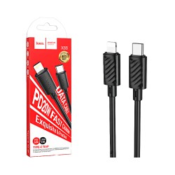 Hoco X88 Gratified PD20W Type-C to Lightning 2.4A Cable 1m Black Hoco X88 Gratified PD20W Type-C to Lightning 2.4A Cable 1m Black