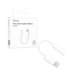Hoco Audio Adapter Cable LS34 LIghtning to 3.5mm White Hoco Audio Adapter Cable LS34 LIghtning to 3.5mm White