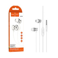 Hoco Universal Wired Earphones M106 Fountain with Microphone 3.5mm 1.2m Silver Hoco Universal Wired Earphones M106 Fountain with Microphone 3.5mm 1.2m Silver