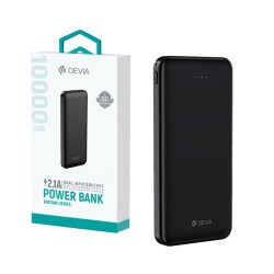 Power Bank Devia Kintone V2 com 2 Puertos Outputs 2USB+Tipo-C 10000mAh Preto Power Bank Devia Kintone V2 com 2 Puertos Outputs 2USB+Tipo-C 10000mAh Preto