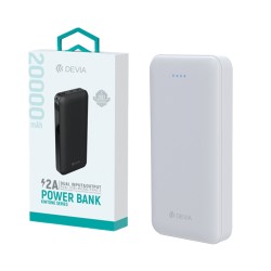 Power Bank Devia Kintone V2 com 2 Puertos Outputs 2USB+Tipo-C 20000mAh Branco Power Bank Devia Kintone V2 com 2 Puertos Outputs 2USB+Tipo-C 20000mAh Branco