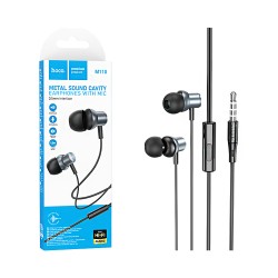 Hoco Universal Wired Earphones M110 Encourage with Microphone 3.5mm 1.2m Metal Gray Hoco Universal Wired Earphones M110 Encourage with Microphone 3.5mm 1.2m Metal Gray