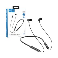 Hoco Neckband Earphones ES69 Platinum Black Hoco Neckband Earphones ES69 Platinum Black