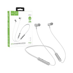 Hoco Neckband Earphones ES69 Platinum Gray Hoco Neckband Earphones ES69 Platinum Gray
