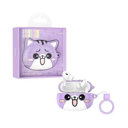 Hoco True Wireless Earbuds EW48 Purple Cat Hoco True Wireless Earbuds EW48 Purple Cat