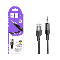 Hoco Audio Conversion Cable UPA27 Spirit Transparent Lightning to 3.5mm 1.2m Black Hoco Audio Conversion Cable UPA27 Spirit Transparent Lightning to 3.5mm 1.2m Black