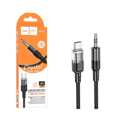 Hoco Audio Conversion Cable UPA27 Spirit Transparent Type-C to 3.5mm 1.2m Black Hoco Audio Conversion Cable UPA27 Spirit Transparent Type-C to 3.5mm 1.2m Black