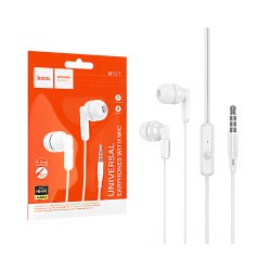 Hoco Universal Wired Earphones M121 Bright with Microphone 3.5mm 1.2m White Hoco Universal Wired Earphones M121 Bright with Microphone 3.5mm 1.2m White