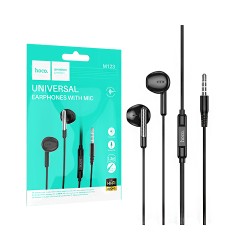 Hoco Universal Wired Earphones M123 Glory with Microphone 3.5mm 1.2m Black Hoco Universal Wired Earphones M123 Glory with Microphone 3.5mm 1.2m Black
