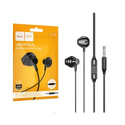 Hoco Universal Wired Earphones M125 Smart with Microphone 3.5mm 1.2m Black Hoco Universal Wired Earphones M125 Smart with Microphone 3.5mm 1.2m Black