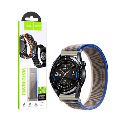 Hoco Nylon Bracelet WH04 Belle series Loop 22mm Blue with Gray Hoco Nylon Bracelet WH04 Belle series Loop 22mm Blue with Gray