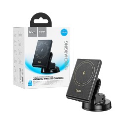 Hoco Center Console Car phone Holder HW20 Precious with Wireless Charging 15W Black Black Hoco Center Console Car phone Holder HW20 Precious with Wireless Charging 15W Black Black