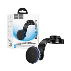 Hoco Magnetic Car Phone Holder HW25 Neon with Wireless Charging for Dashboard Black Hoco Magnetic Car Phone Holder HW25 Neon with Wireless Charging for Dashboard Black