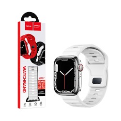 Hoco Silicone Bracelet WA27 Flexible Series iWatch (42/44/45/49mm) White Hoco Silicone Bracelet WA27 Flexible Series iWatch (42/44/45/49mm) White