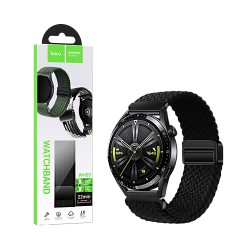 Hoco Magnetic Buckle Nylon Bracelet WH09 Jane Eyre series 22mm Black Hoco Magnetic Buckle Nylon Bracelet WH09 Jane Eyre series 22mm Black