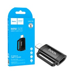 Adaptador Hoco UA31B Lightning Macho A Tipo-C Femenino Negro Adaptador Hoco UA31B Lightning Macho A Tipo-C Femenino Negro