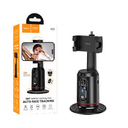 Trípode Hoco K23 Lotus smart PTZ Seguimiento facial automático con Control Remoto Negro Trípode Hoco K23 Lotus smart PTZ Seguimiento facial automático con Control Remoto Negro