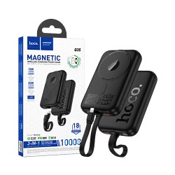 Power Bank Magnético Hoco Q35 com Cabo bidirecional Tipo-C para Lightning PD20W 10000mAh Negro Power Bank Magnético Hoco Q35 com Cabo bidirecional Tipo-C para Lightning PD20W 10000mAh Negro