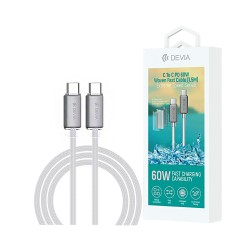 Devia Cable EC688 Extreme Series Type-C to Type-C PD60W 3A 1.5M White Devia Cable EC688 Extreme Series Type-C to Type-C PD60W 3A 1.5M White