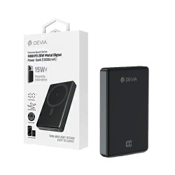 Mini Power Bank Magnético Devia Extreme Speed Series Metal Digital Metal Digital PD20W 10000mAh Cinza Espacial Mini Power Bank Magnético Devia Extreme Speed Series Metal Digital Metal Digital PD20W 10000mAh Cinza Espacial