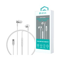 Devia Earphones EM110 Smart Series M1 Metal Type-C 1.2m Silver Devia Earphones EM110 Smart Series M1 Metal Type-C 1.2m Silver