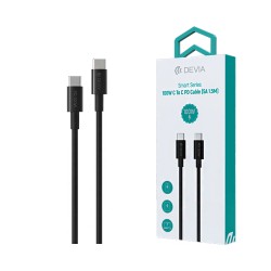 Devia Cable EC317 Smart Series Type-C to Type-C 100W 5A 1.5M Black Devia Cable EC317 Smart Series Type-C to Type-C 100W 5A 1.5M Black