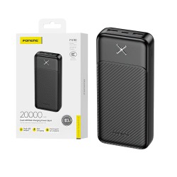 Power Bank Foneng PX110 com 2 Puertos Outputs USB 20000mAh Preto Power Bank Foneng PX110 com 2 Puertos Outputs USB 20000mAh Preto