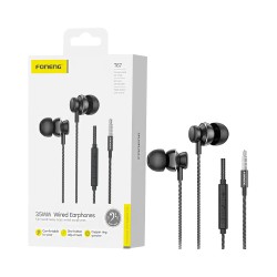 Foneng Earphones T67 In-Ear Heavy Bass with Microphone 3.5mm 1.2m Black Foneng Earphones T67 In-Ear Heavy Bass with Microphone 3.5mm 1.2m Black