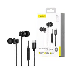 Foneng Earphones T67 Heavy Bass Type-C 1.2m Black Foneng Earphones T67 Heavy Bass Type-C 1.2m Black