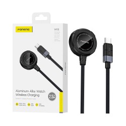 Cargador Inalámbrico Foneng W02 para Apple iwatch 2,5W 1m Negro Cargador Inalámbrico Foneng W02 para Apple iwatch 2,5W 1m Negro