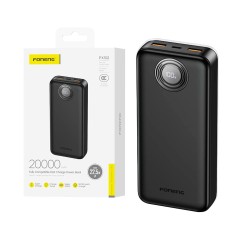 Power Bank Foneng PX102 com 2 Puertos Outputs 2USB+Tipo-C 20000mAh Preto Power Bank Foneng PX102 com 2 Puertos Outputs 2USB+Tipo-C 20000mAh Preto