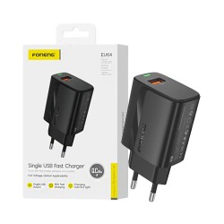 Foneng Adapter EU64 USB 3A 18W Black