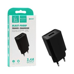 Denmen Adapter DC01 USB 2.4A Black
