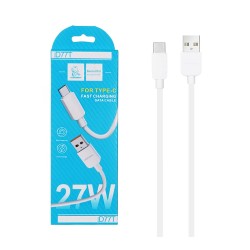 Denmen Cable D77T Type-C 27W 1m White Denmen Cable D77T Type-C 27W 1m White
