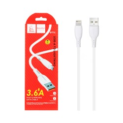 Denmen Cable D71L Lightning 3.6A 1m White Denmen Cable D71L Lightning 3.6A 1m White