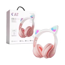 Wireless Headphones STN-28 Pro Cat Ear Pink Wireless Headphones STN-28 Pro Cat Ear Pink