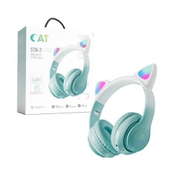 Wireless Headphones STN-28 Pro Cat Ear Green Wireless Headphones STN-28 Pro Cat Ear Green