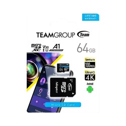 Team Group Memory Card Elite A1 MicroSDXC 64GB UHS-I Class 10 with Adapter Team Group Memory Card Elite A1 MicroSDXC 64GB UHS-I Class 10 with Adapter