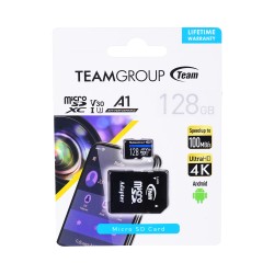Team Group Memory Card MicroSDXC 128GB UHS-I Class 10 with Adapter Team Group Memory Card MicroSDXC 128GB UHS-I Class 10 with Adapter