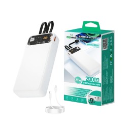 Power Bank New Science DX160 con 2 Puertos Outputs USB+Tipo C 20000mAh 22,5W Blanco Power Bank New Science DX160 con 2 Puertos Outputs USB+Tipo C 20000mAh 22,5W Blanco