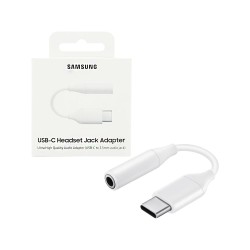 Adaptador de Áudio Samsung EE-UC10JUWEGUS USB-C para 3,5mm Branco Adaptador de Áudio Samsung EE-UC10JUWEGUS USB-C para 3,5mm Branco