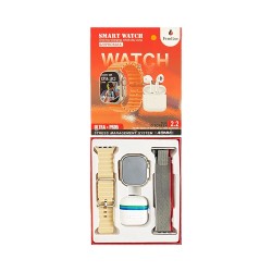 Smartwatch S20 Pro Max With 2 Straps and Airpods 2.2" 49mm (Call Version) Silver Smartwatch S20 Pro Max With 2 Straps and Airpods 2.2" 49mm (Call Version) Silver