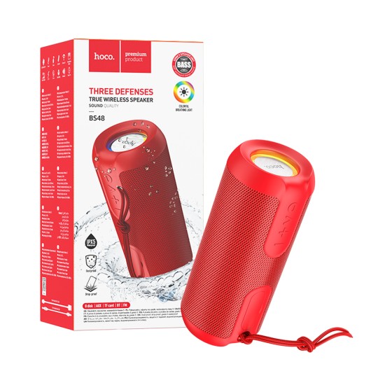 Hoco Portable Wireless Speaker BS48 Artistic sports Red