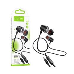 Hoco Wired Earphones M107 Discoverer with Microphone 3.5MM 1.2m Black