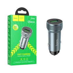 Hoco Car Charger Z49A Level 18W QC3.0 Metal Gray Hoco Car Charger Z49A Level 18W QC3.0 Metal Gray